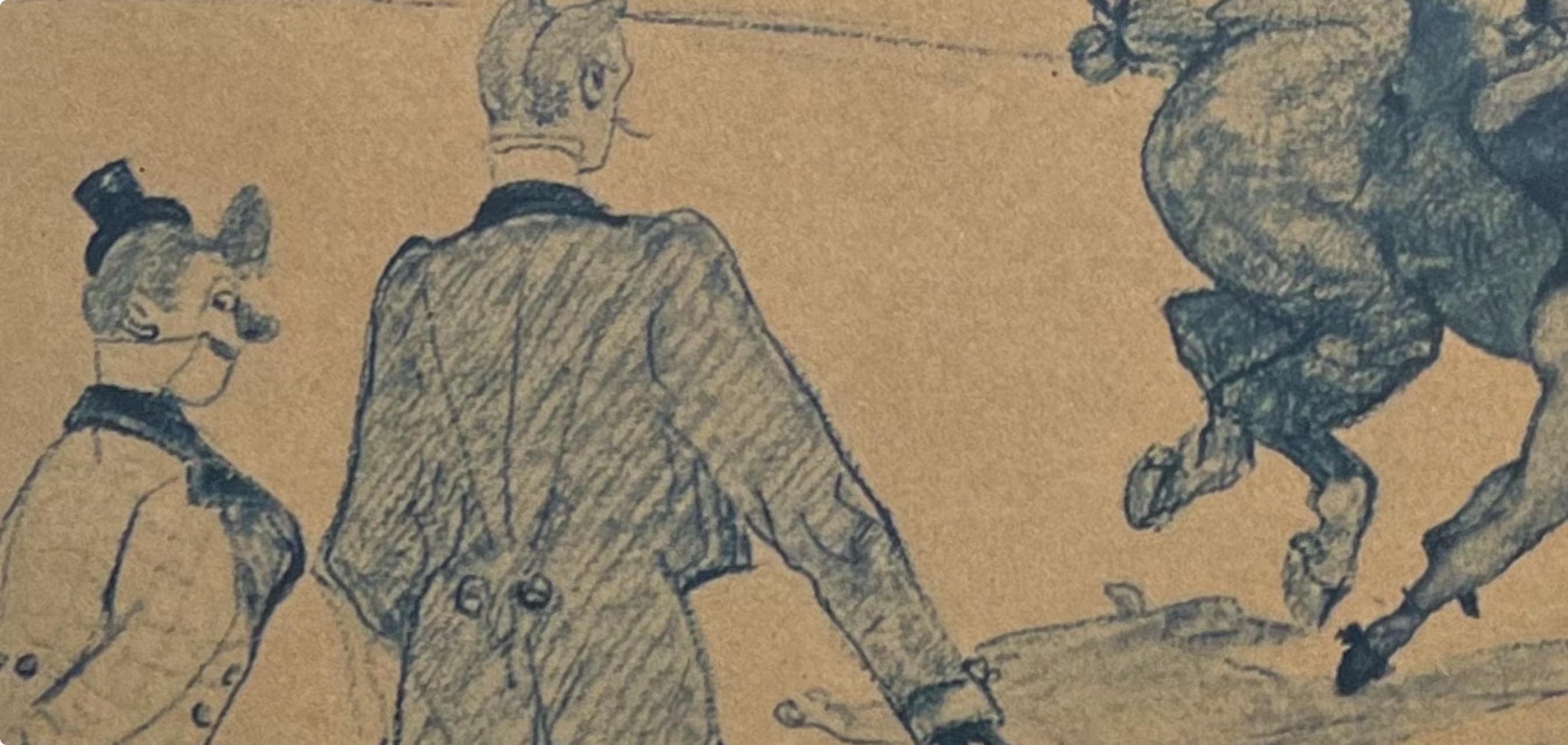 Henri de Toulouse-Lautrec, Equestrian Acrobatics, Henri de Toulouse-Lautrec, At the Circus, Limited Edition Lithograph