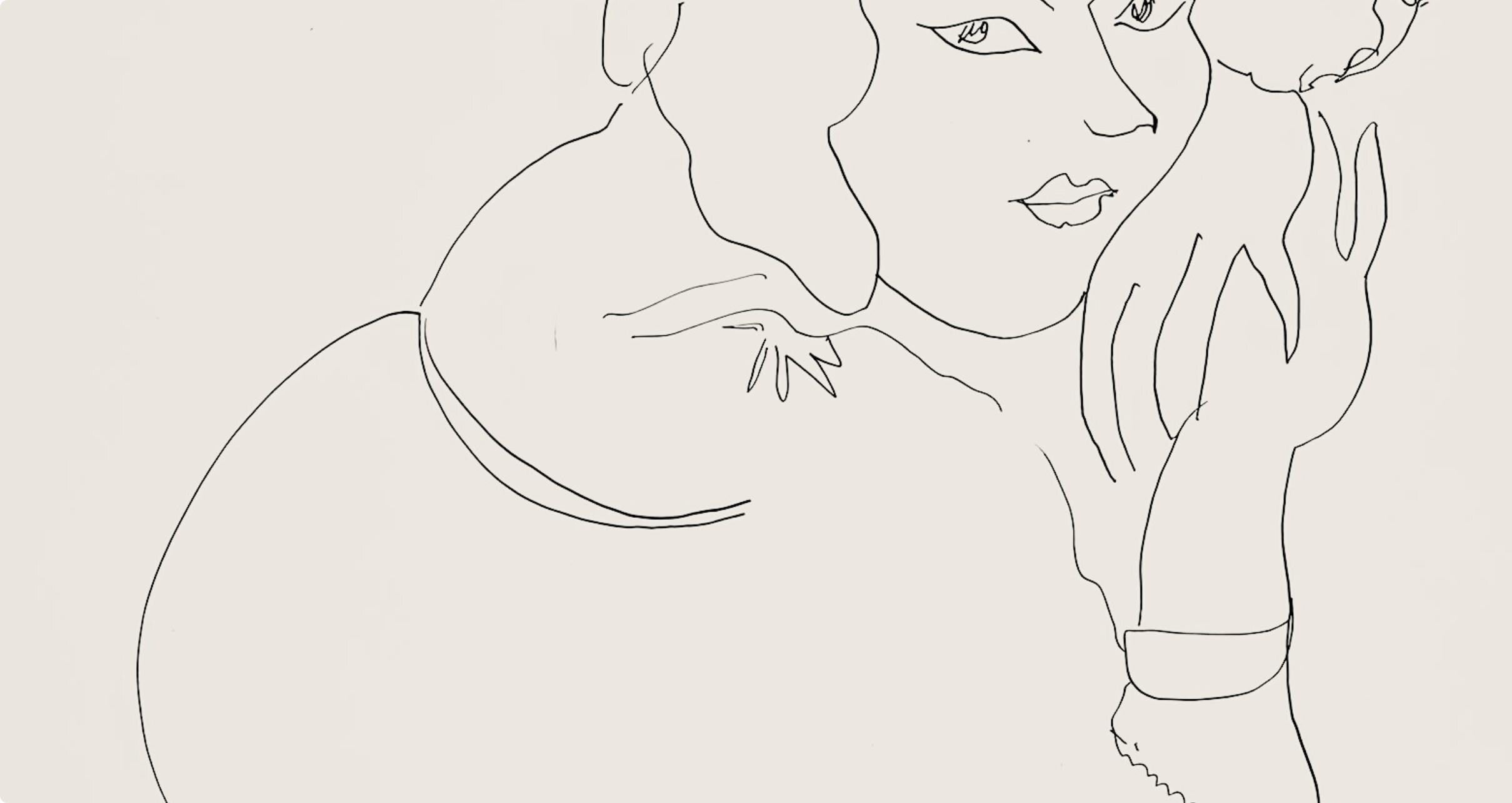 Henri Matisse, Série I, var. 9 (Duthuit 9), Henri Matisse, Dessins, Thèmes et variations, Limited Edition Lithograph