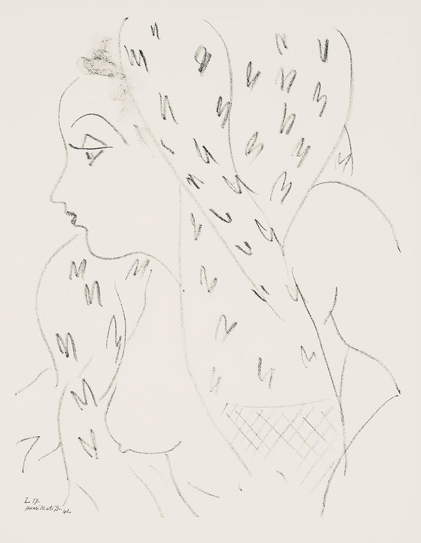 Henri Matisse, Série L, var. 17 (Duthuit 9), Henri Matisse, Dessins, Thèmes et variations, Limited Edition Lithograph