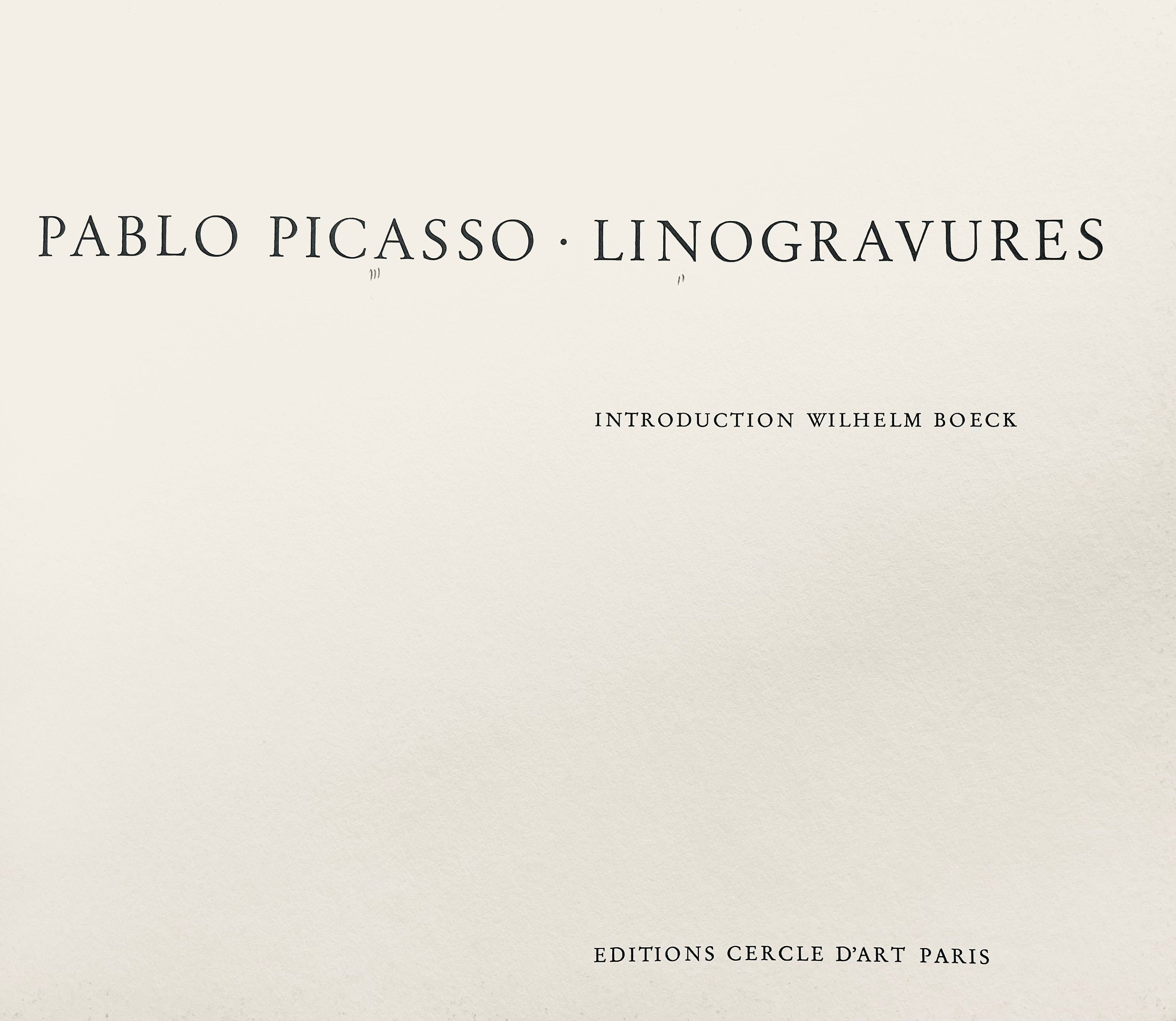 Pablo Picasso, The Aubade with Sleeping Woman (Orozco 214), Grabados al linóleo, Limited Edition Linocut