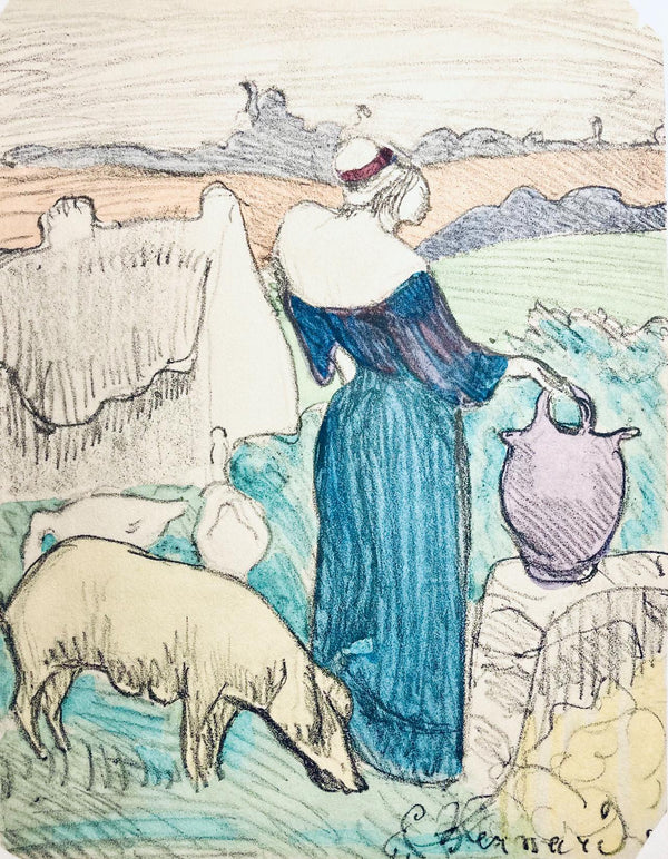 Émile Bernard, Composition, Éloge de Émile Bernard, Limited Edition Woodcut