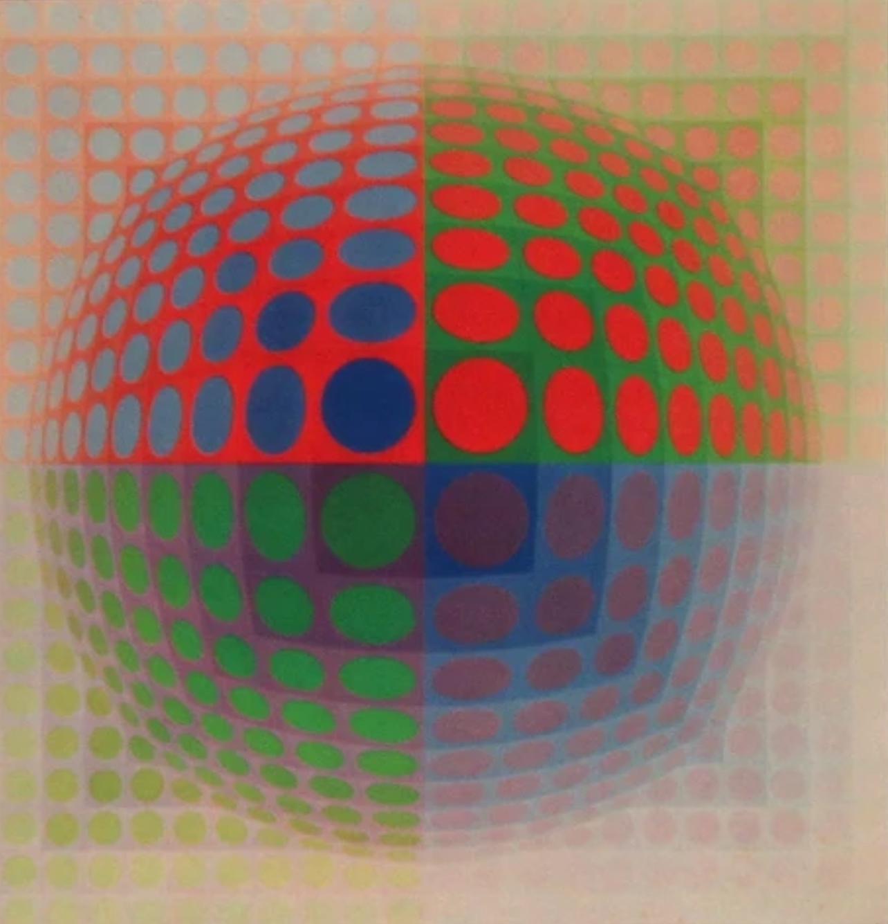 Victor Vasarely, Composition, Vega, Limited Edition Héliogravure