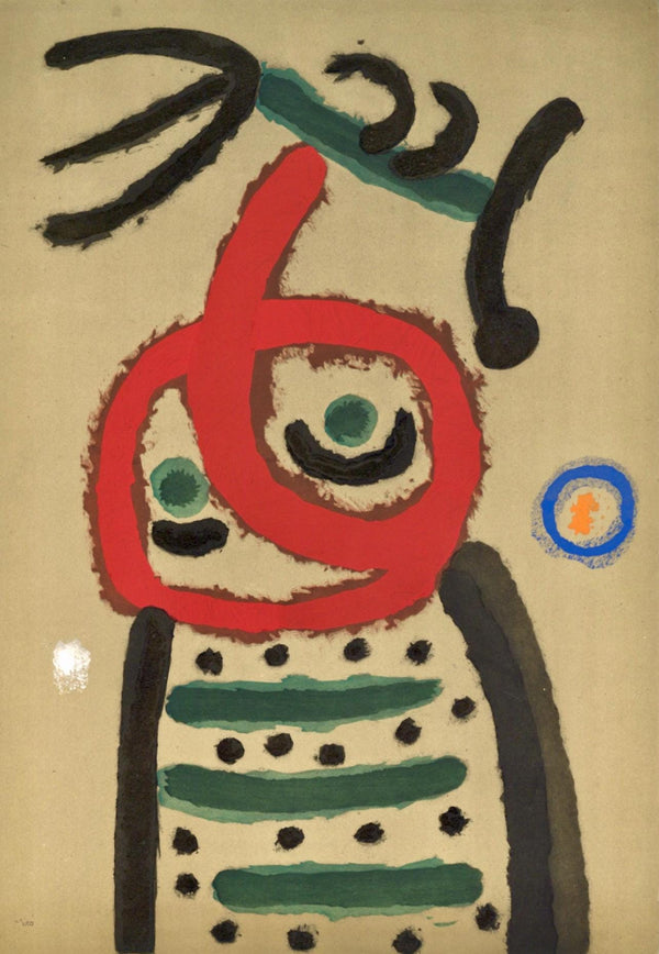 Joan Miró, Composition (Cramer 103; Mourlot 382-383), Miró Cartones 1956-1965, Limited Edition Lithograph