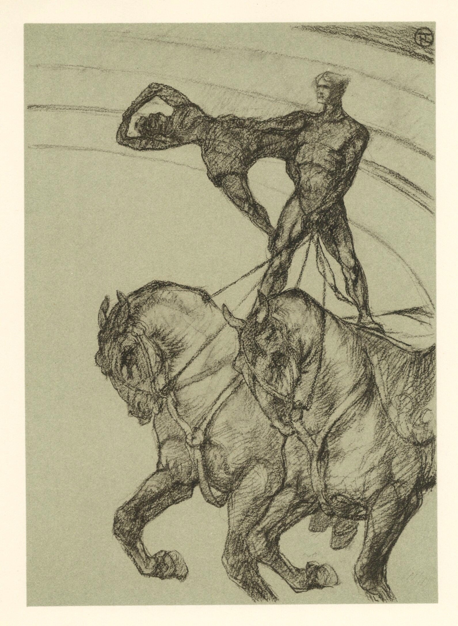 Henri de Toulouse-Lautrec, Le pas de deux, The Circus by Toulouse-Lautrec, Limited Edition Lithograph