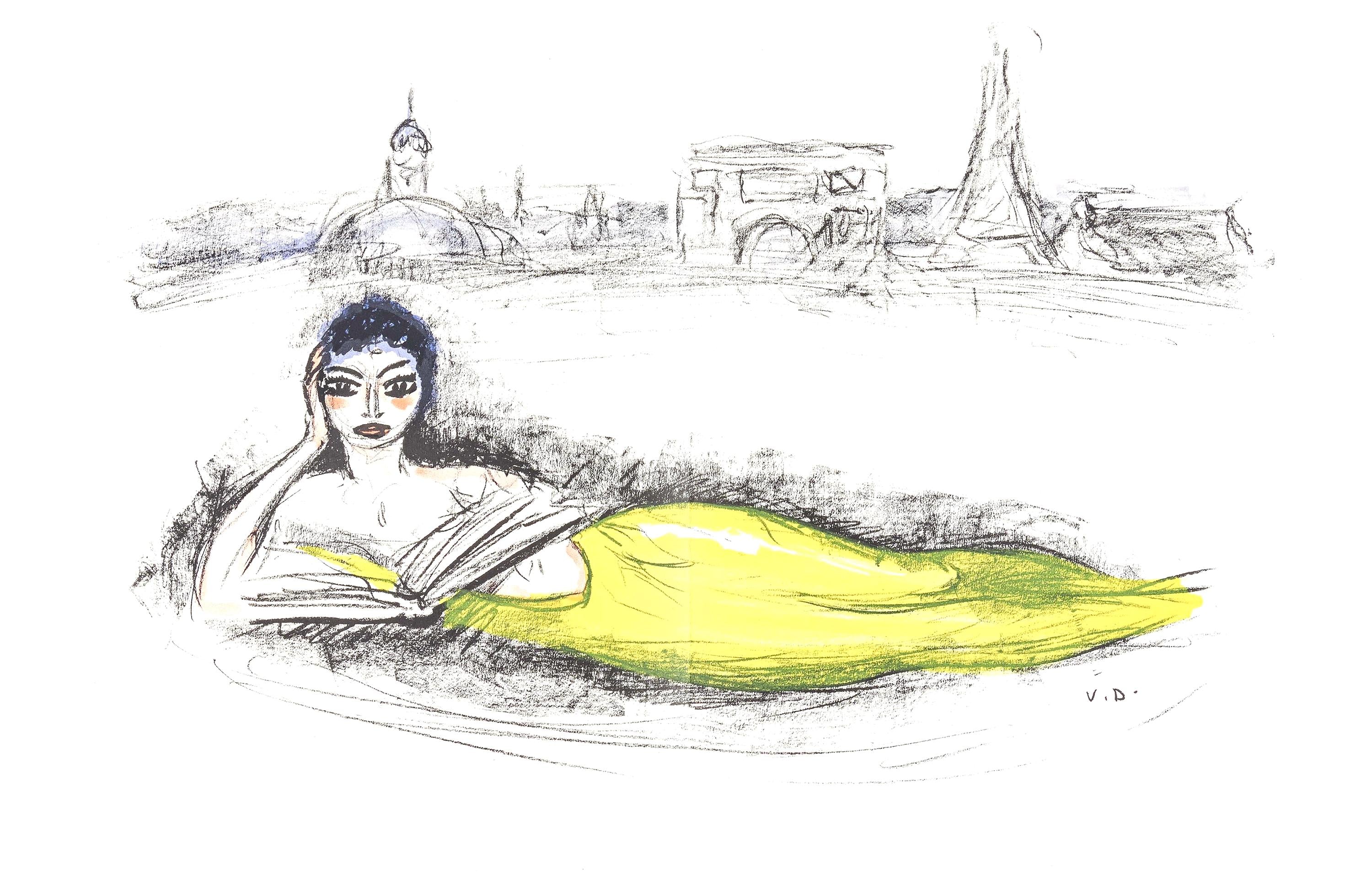 Kees van Dongen, La Sirène de Paris (Juffermans JL 35), Regards sur Paris, Limited Edition Lithograph