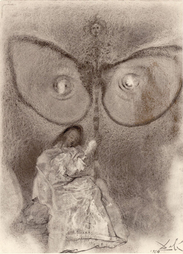 Salvador Dali, Composition (Michler/Löpsinger 1600; Field 69-3), Biblia Sacra, Limited Edition Lithograph