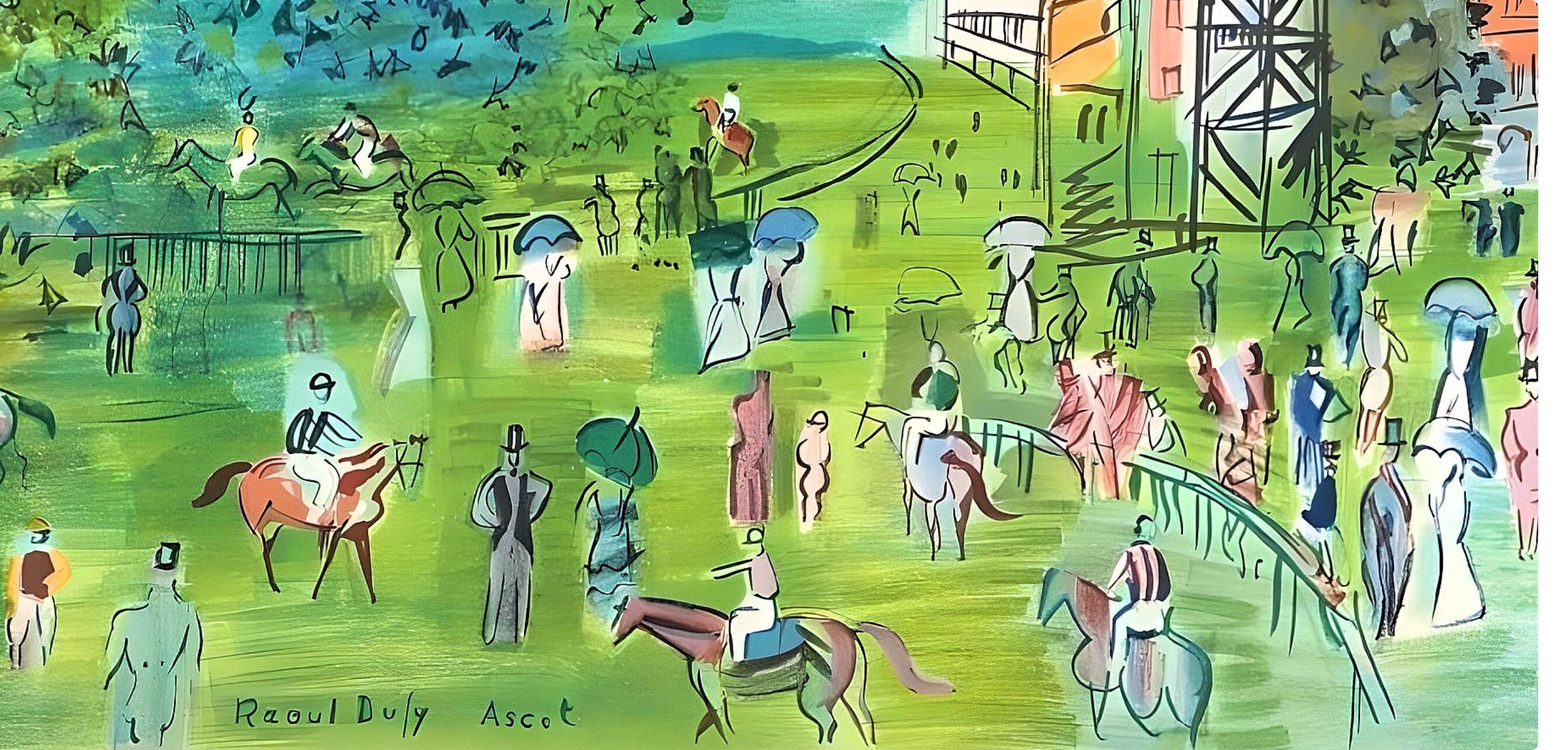 Raoul Dufy, Ascot, Raoul Dufy, Collection Pierre Lévy, Limited Edition Lithograph