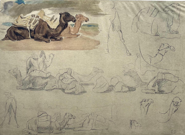 Eugène Delacroix, Composition, Trente et un Dessins et Aquarelles du Maroc, Limited Edition Lithograph