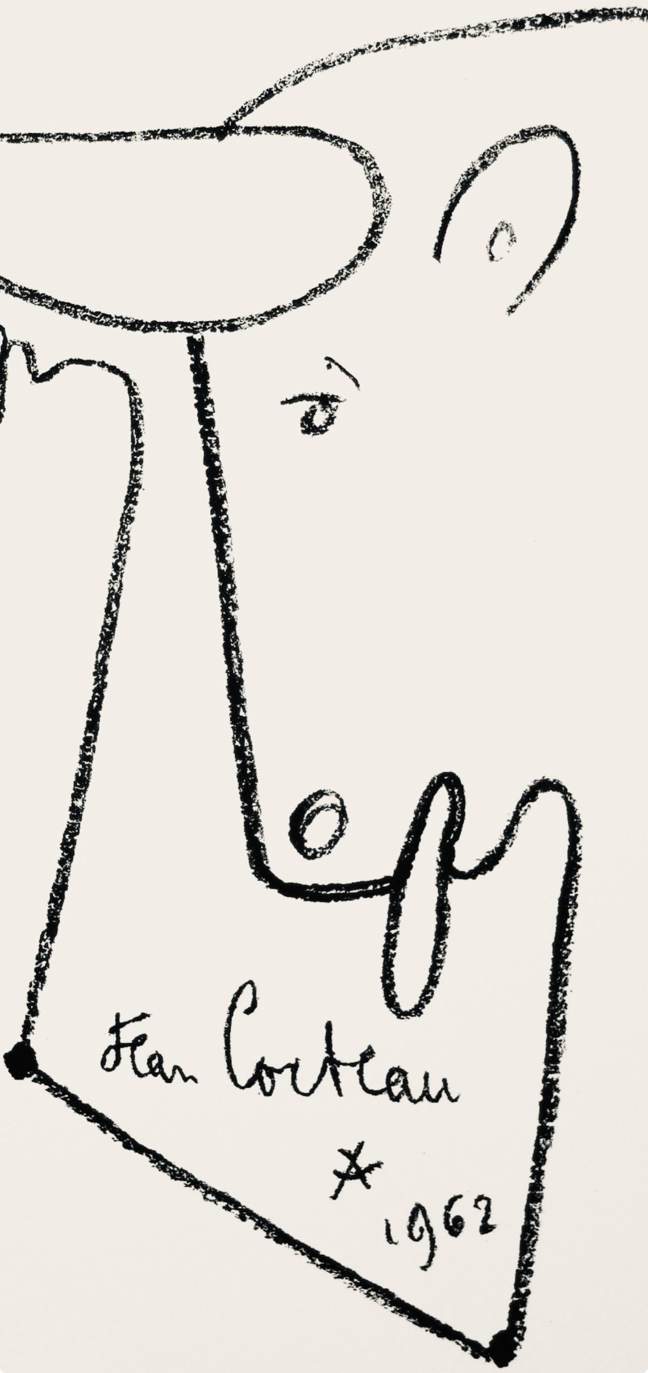 Jean Cocteau, Composition, Taureaux, Limited Edition Lithograph