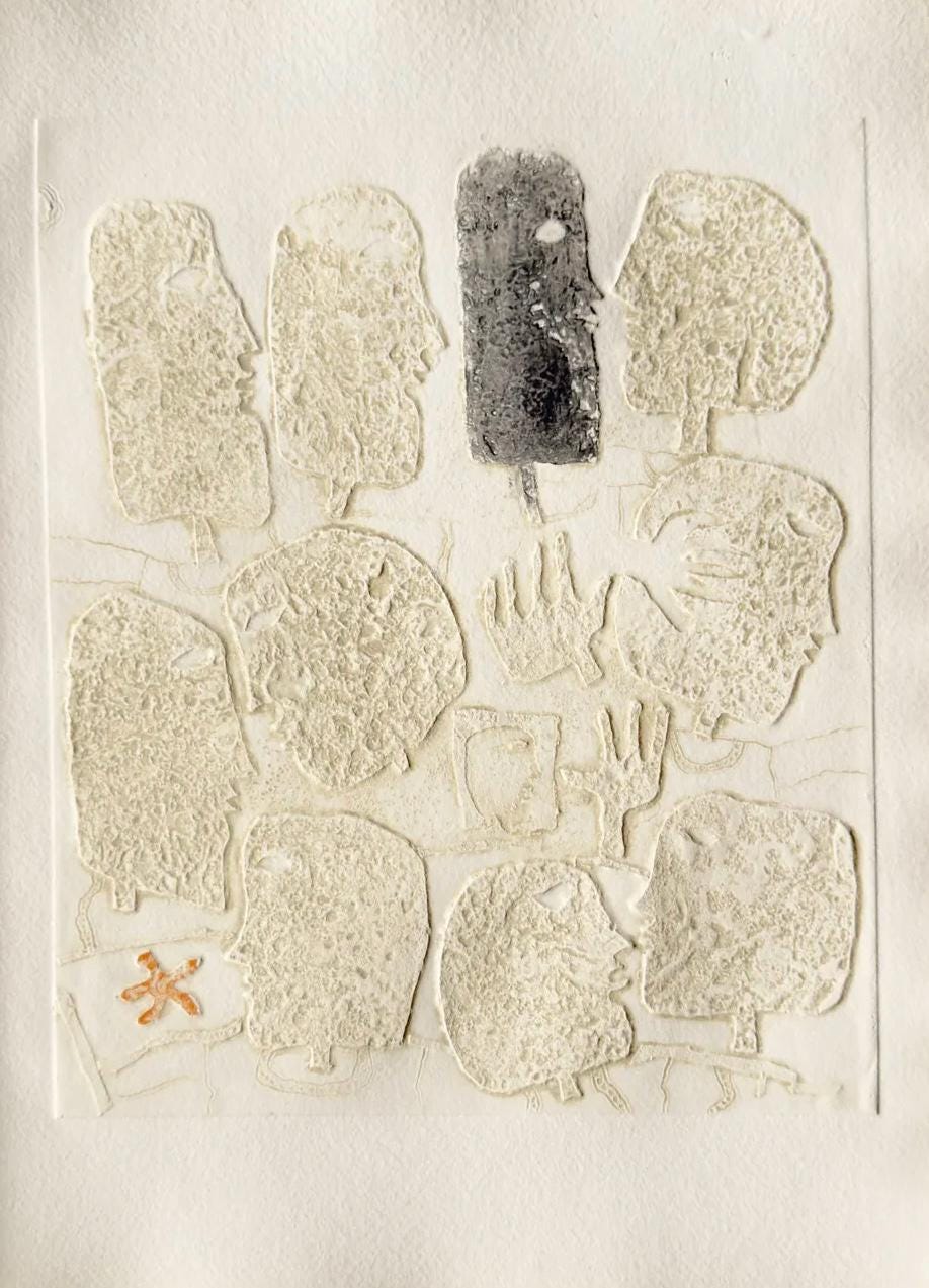 James Coignard, Composition, L'amour du plus lointain, Limited Edition Engraving