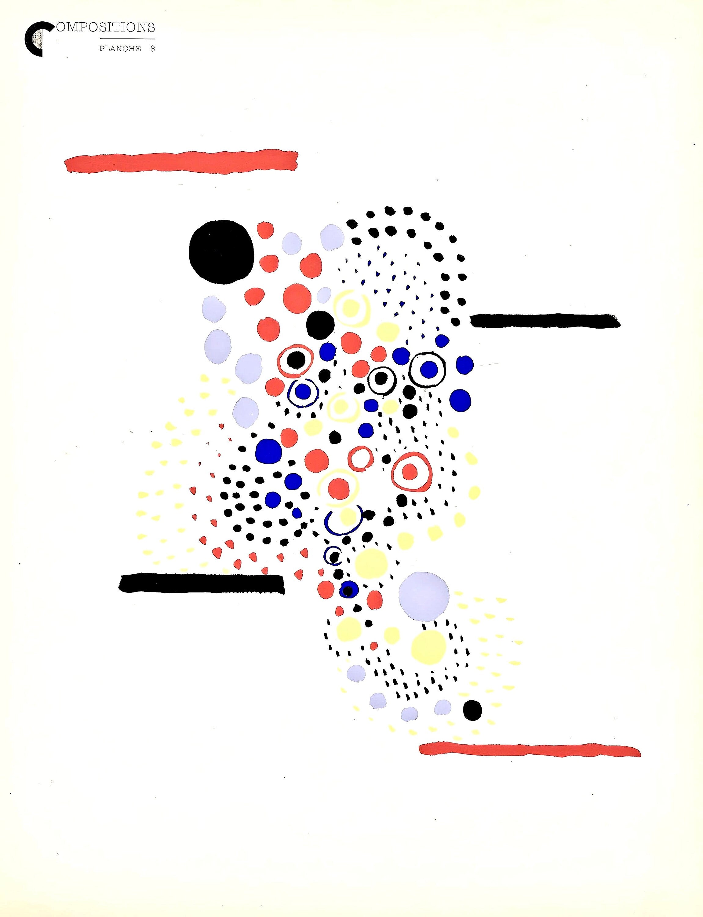 Sonia Delaunay, Planche No. 8, Compositions, couleurs, idées: Sonia Delaunay, Limited Edition Lithograph