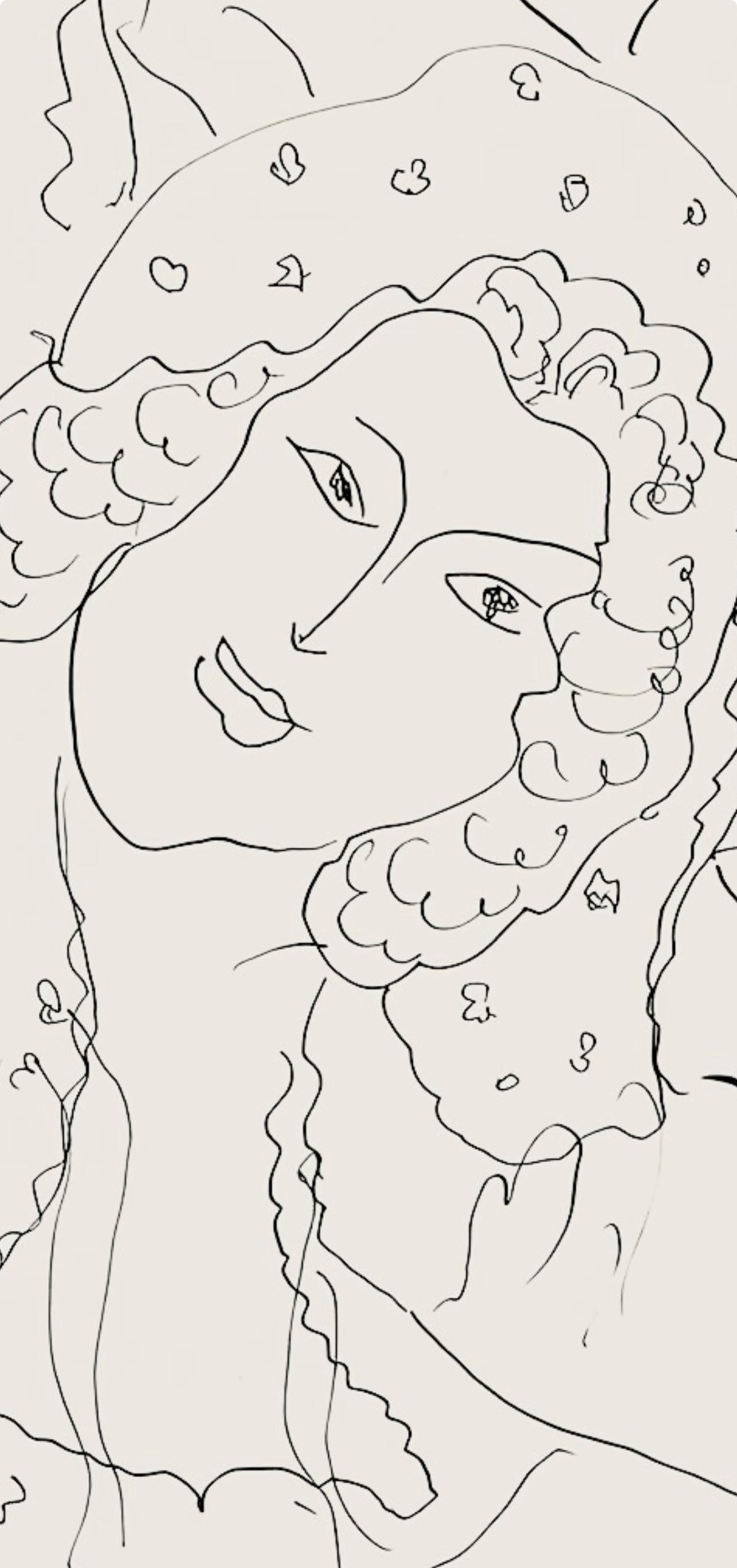 Henri Matisse, Série I, var. 12 (Duthuit 9), Henri Matisse, Dessins, Thèmes et variations, Limited Edition Lithograph