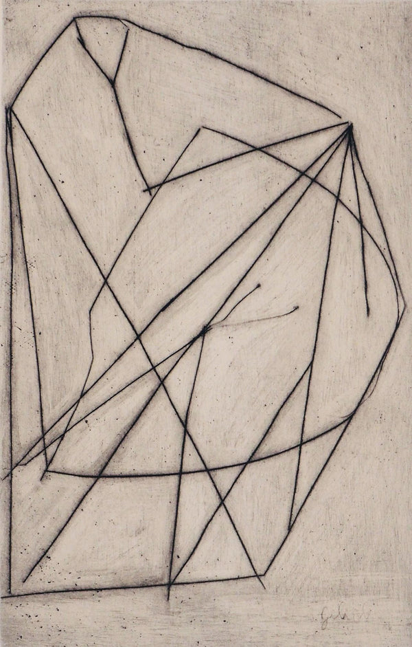 Émile Gilioli, Labyrinthe, Paroles peintes I, Limited Edition Etching