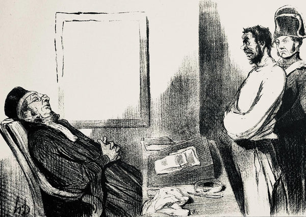 Honoré Daumier, Composition, Honoré Daumier, Law and Justice, Limited Edition Lithograph