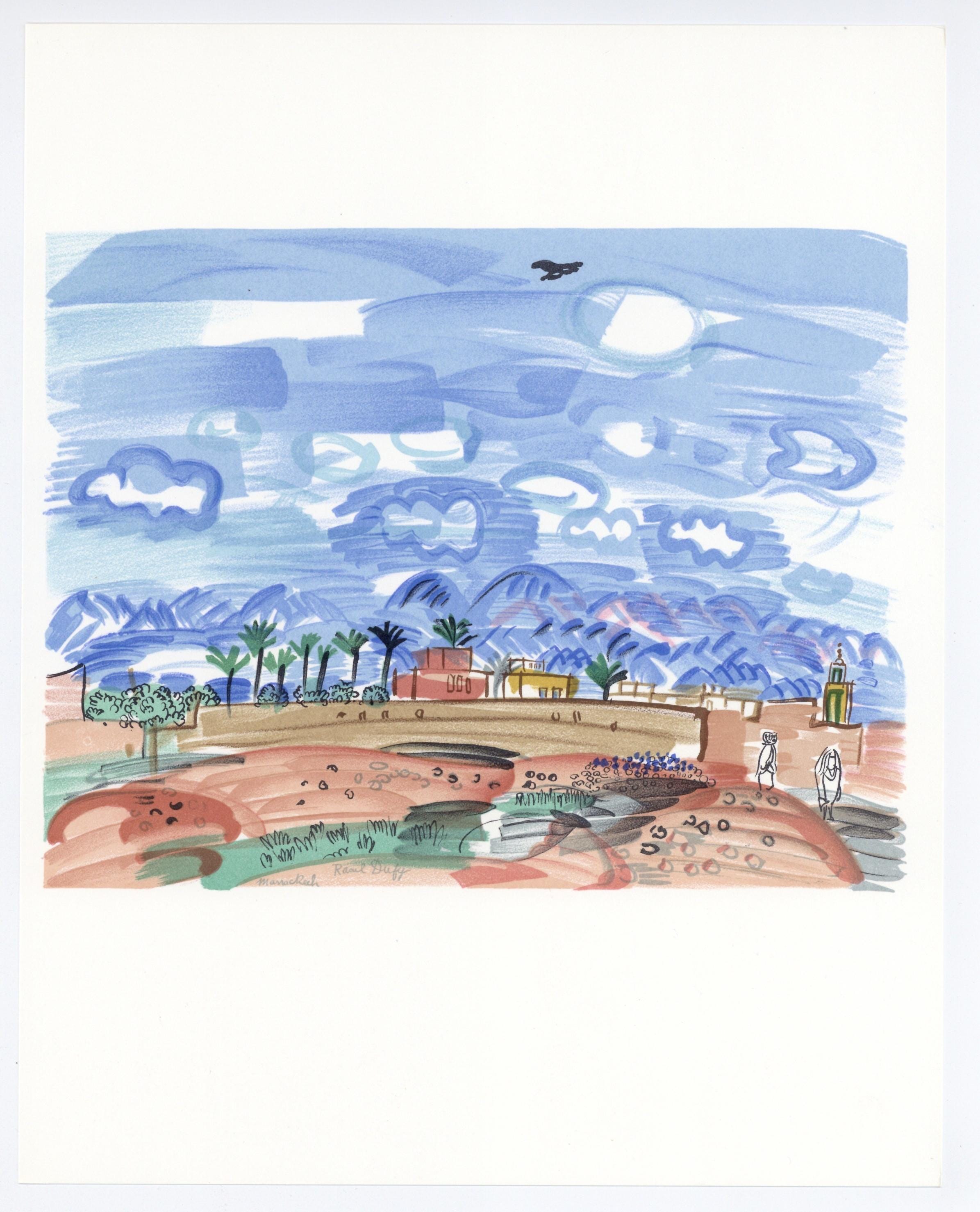 Raoul Dufy, Au Maroc, Lettre à mon peintre Raoul Dufy, Limited Edition Lithograph