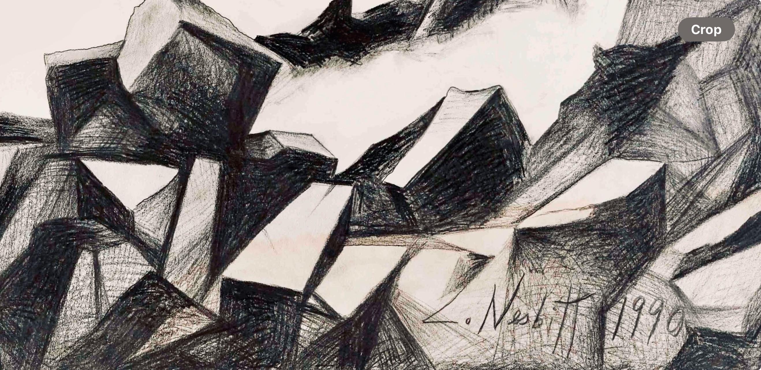 Lowell Nesbitt, Impossible Series (Niagara Falls), Original Drawing