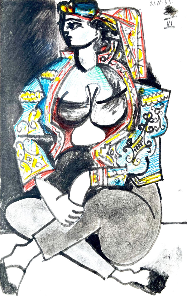 Pablo Picasso, Composition (Cramer 101), Carnet de la Californie, Limited Edition Lithograph