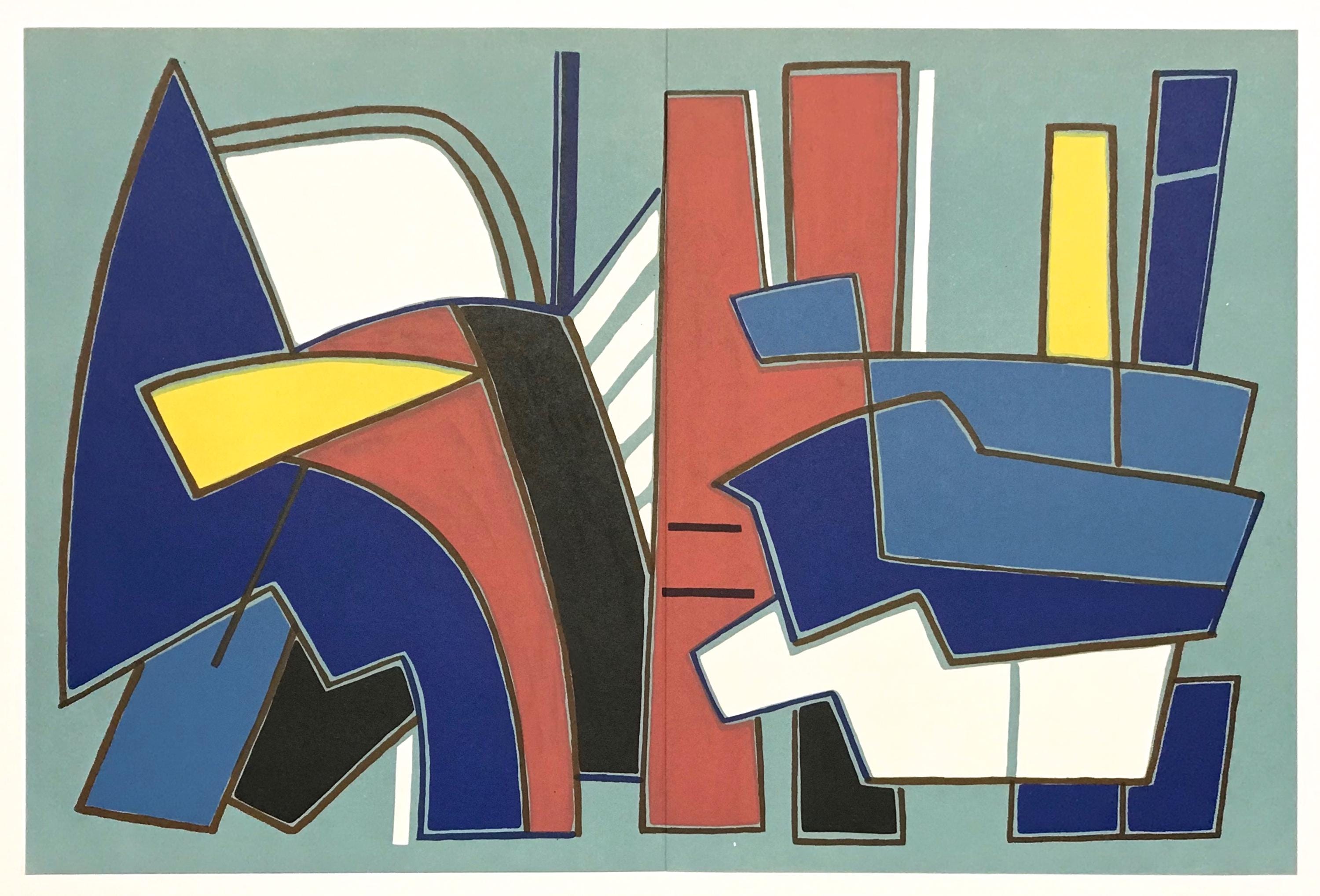 Alberto Magnelli, Composition, XXe siècle, Limited Edition Lithograph