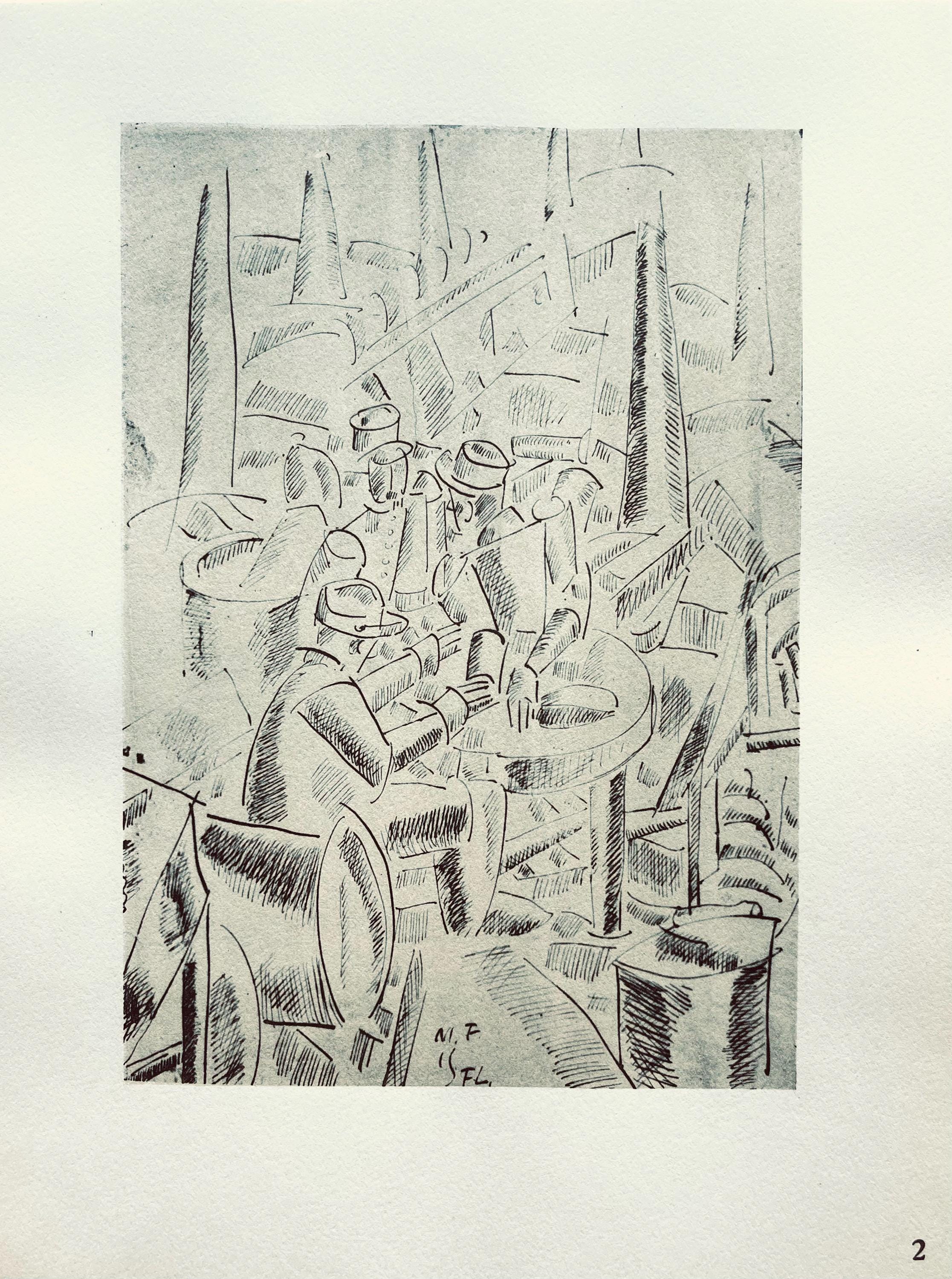 Fernand Léger, Soldats Dans Un Abri, Fernand Léger, Dessins de Guerre, Limited Edition Lithograph