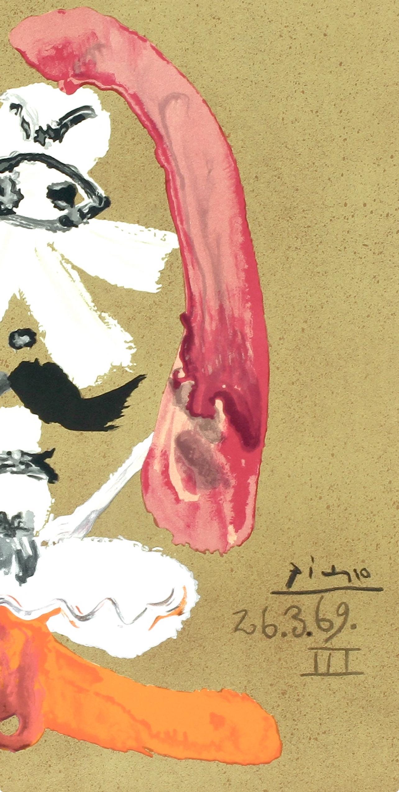 Pablo Picasso, Composition (Orozco 207-261), Vingt-Neuf Portraits Imaginaires, Limited Edition Lithograph