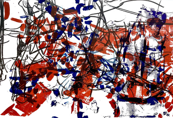 Jean-Paul Riopelle, Composition, Derrière le miroir, Limited Edition Lithograph