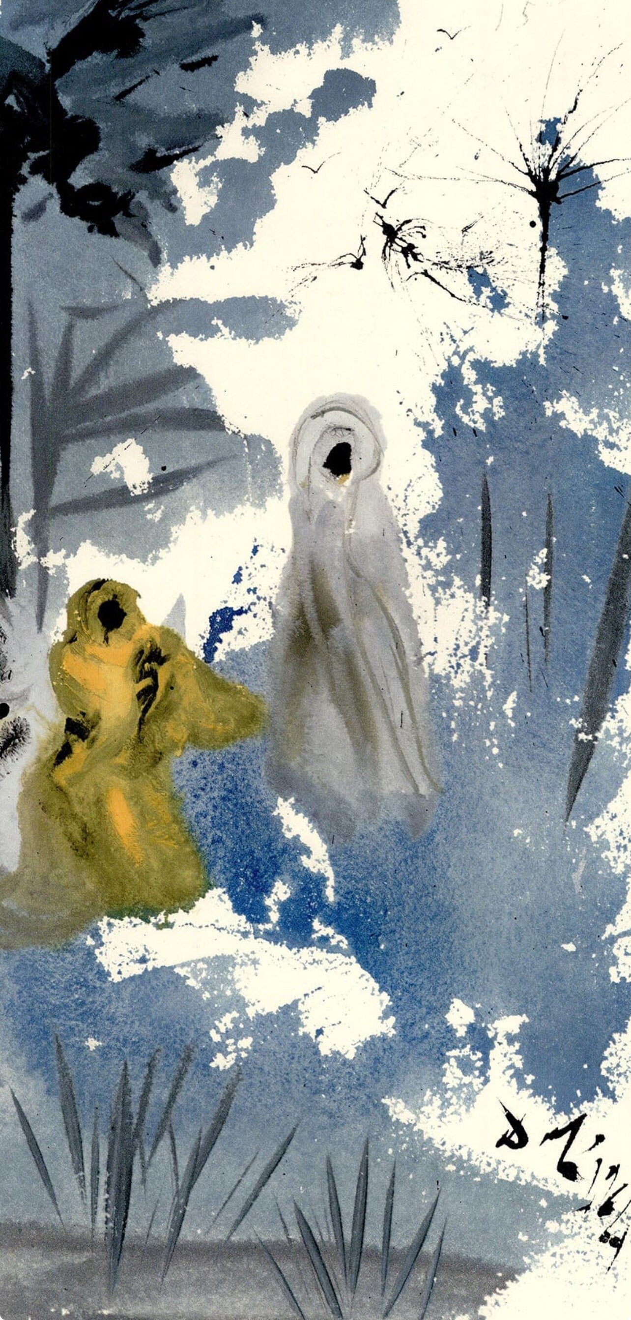 Salvador Dali, Composition (Michler/Löpsinger 1600; Field 69-3), Biblia Sacra, Limited Edition Lithograph