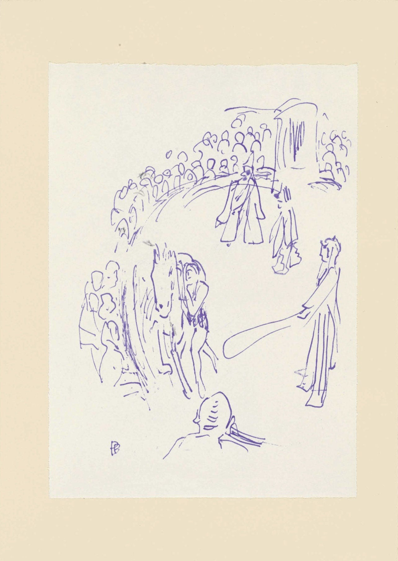 Pierre Bonnard, Composition (Terrasse 54), Pierre Bonnard Correspondences, Limited Edition Lithograph