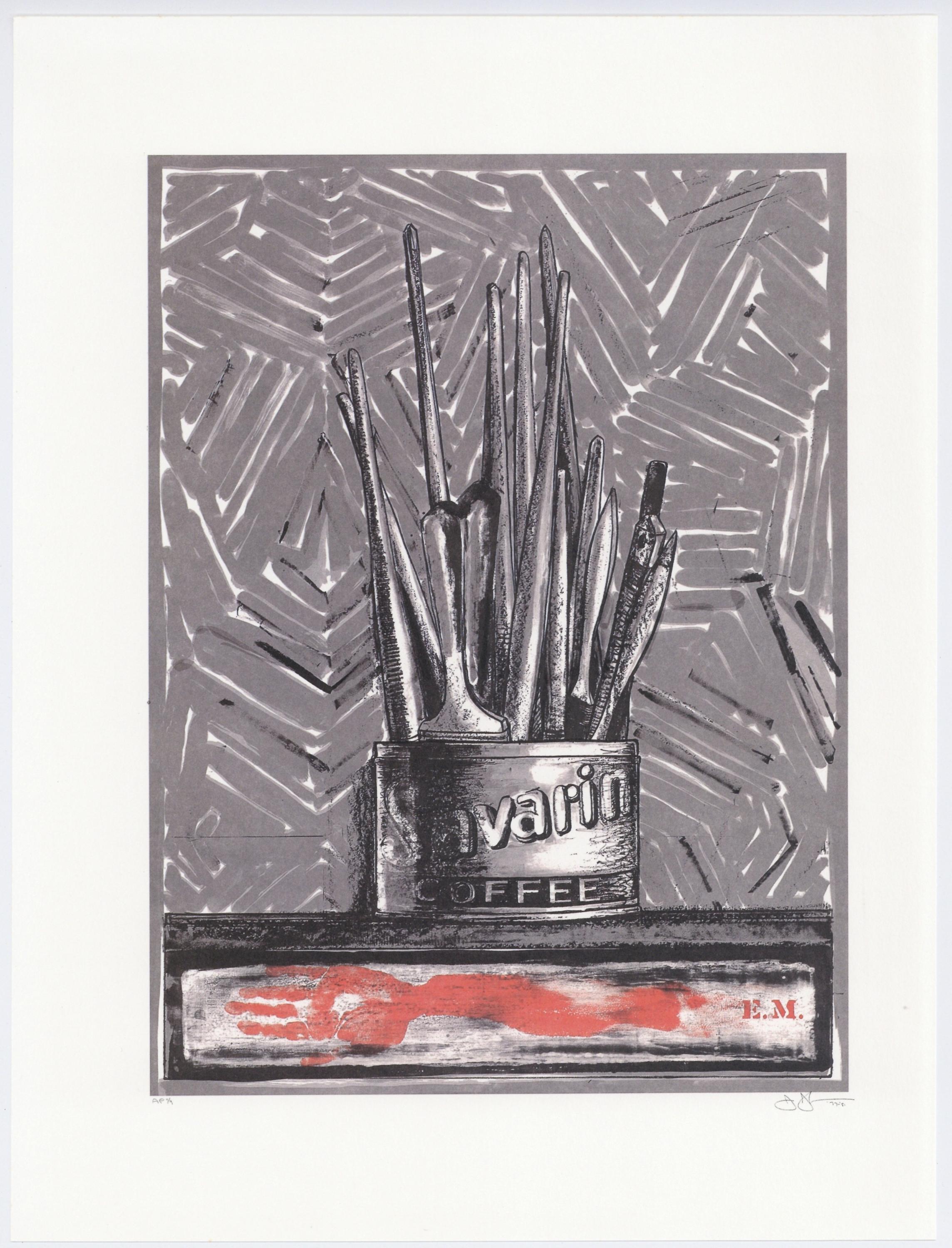 Jasper Johns, Composition, Jasper Johns, 17 Monotypes, Limited Edition Héliogravure