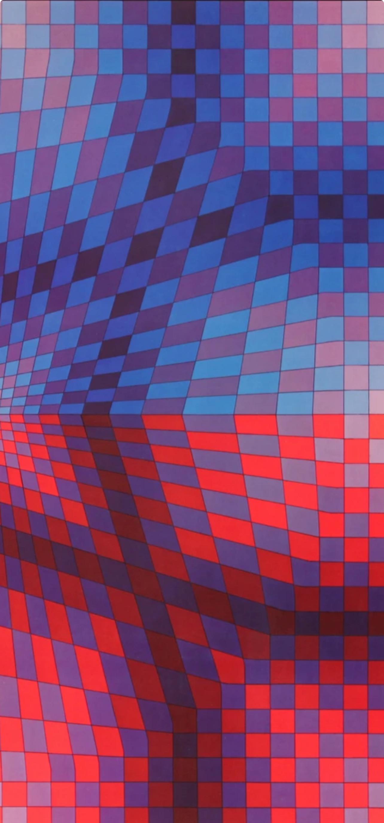 Victor Vasarely, Composition, Progressions I, Limited Edition Héliogravure