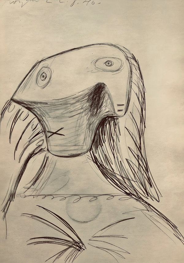 Pablo Picasso, Composition, Carnet de dessins de Picasso, Cahiers d’Art, Limited Edition Lithograph