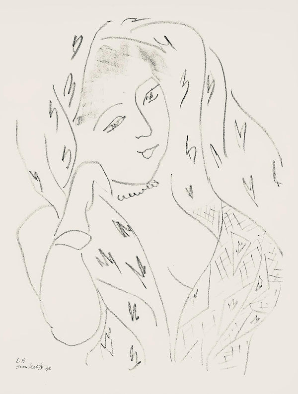 Henri Matisse, Série L, var. 14 (Duthuit 9), Henri Matisse, Dessins, Thèmes et variations, Limited Edition Lithograph