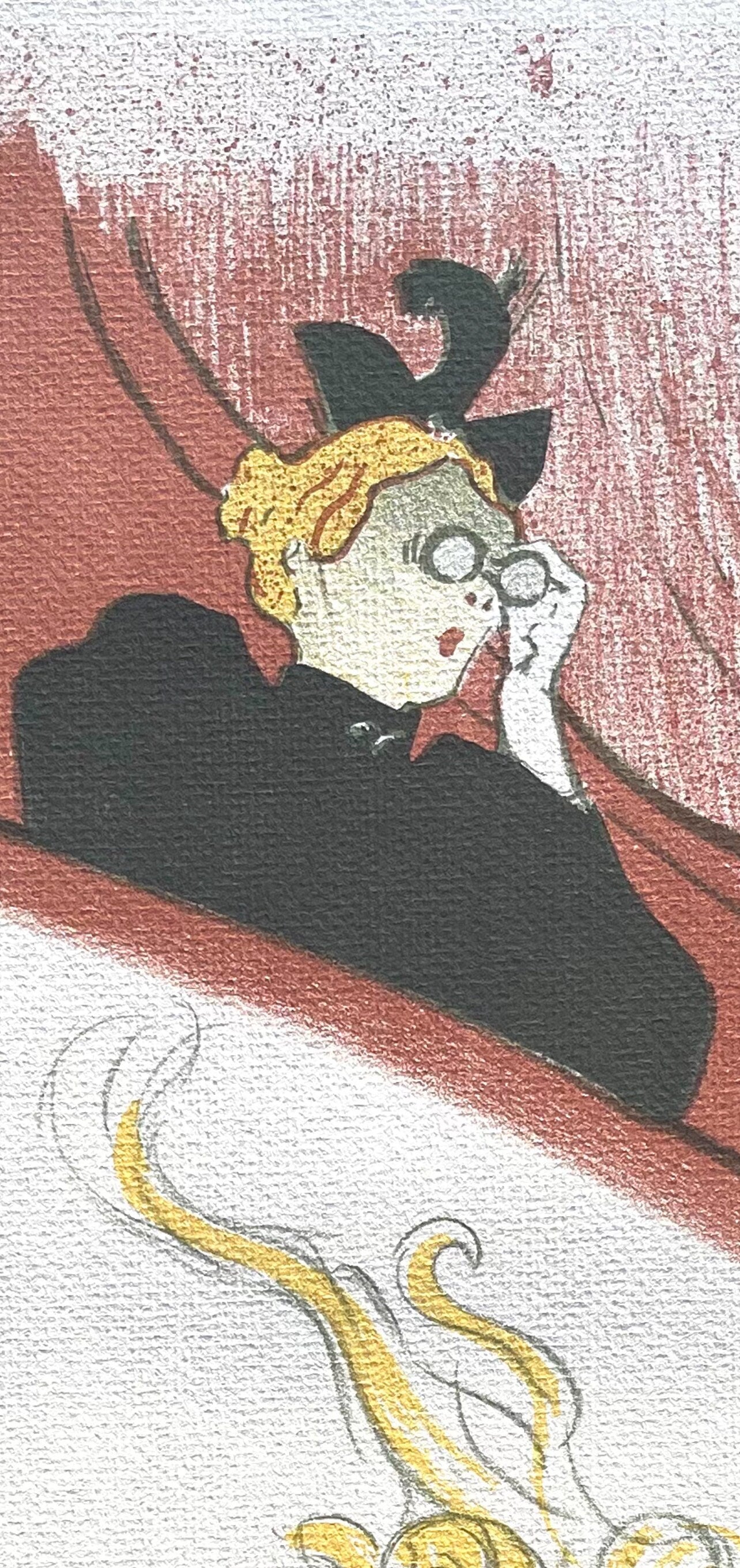 Henri de Toulouse-Lautrec, La Loge au Mascaron Doré, TLautrec, Philadelphia Museum of Art, Limited Edition Lithograph