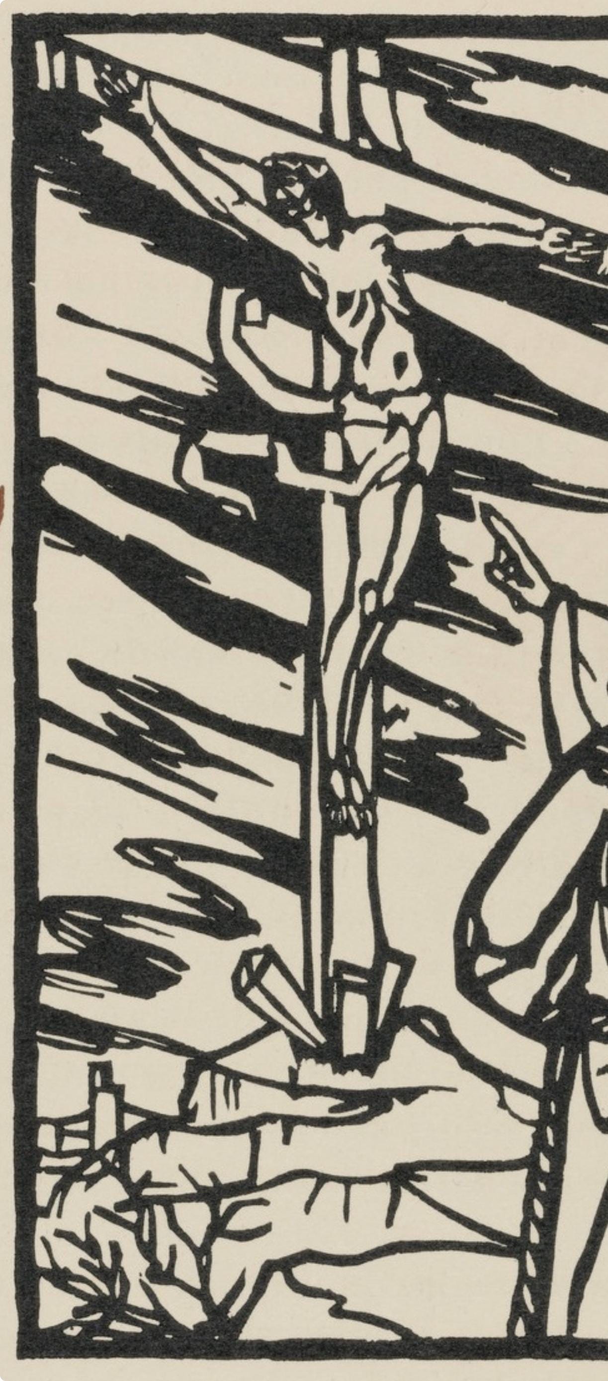Émile Bernard, Composition (Morane, No. 100), Les Petites Fleurs de St. Françoise, Limited Edition Woodcut