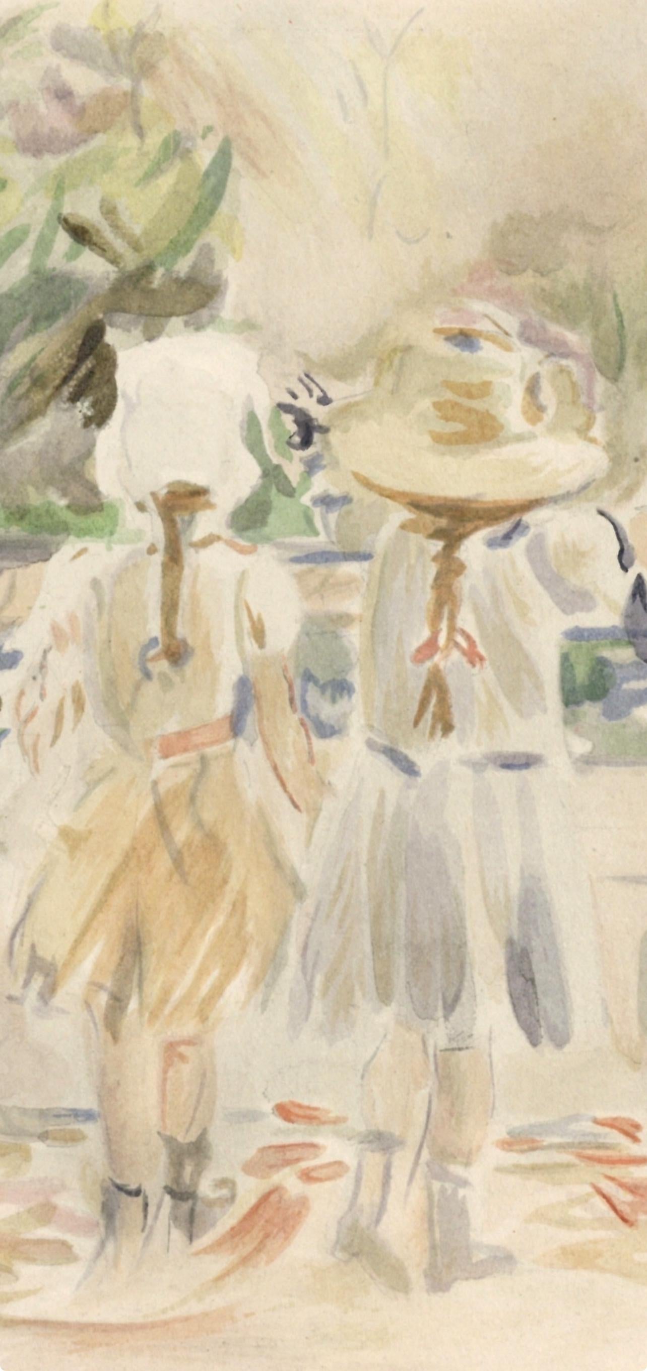 Berthe Morisot, Au Jardin des Tuileries, Berthe Morisot Seize Aquarelles, Limited Edition Lithograph