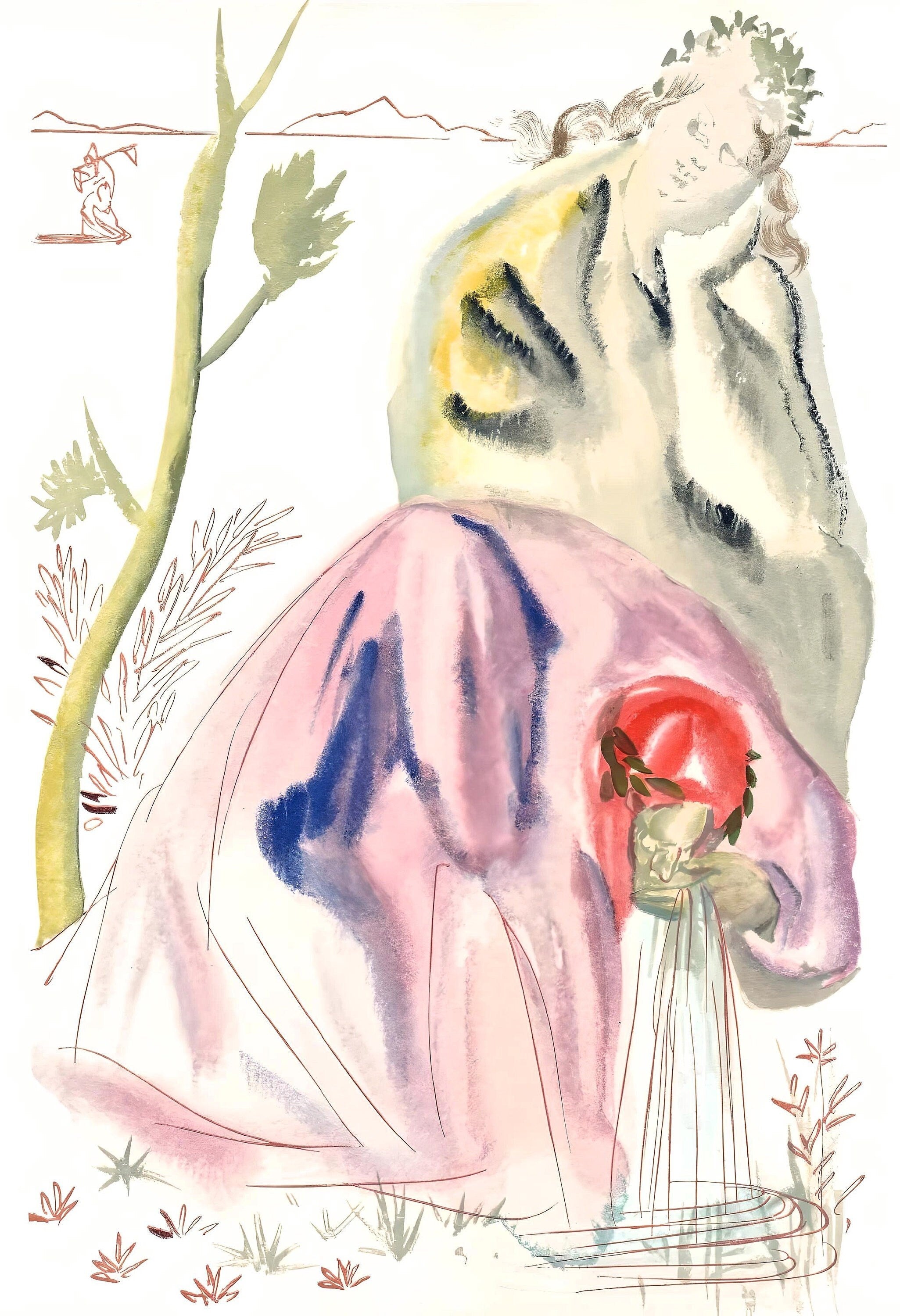 Salvador Dali, The Golden Age (Michler/Löpsinger 1039-1138; Field 189-200), La Divine Comédie, Limited Edition Woodcut