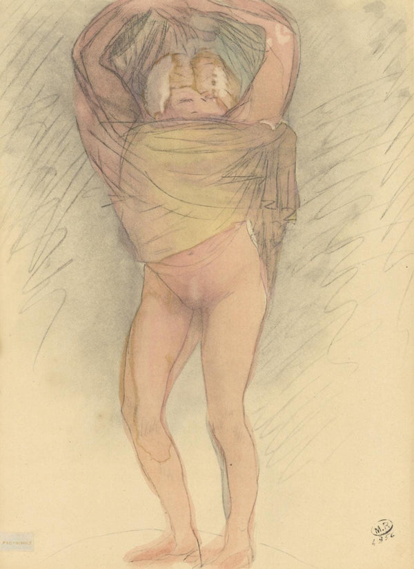 Auguste Rodin, Composition, La Varende, Rodin, Limited Edition Lithograph