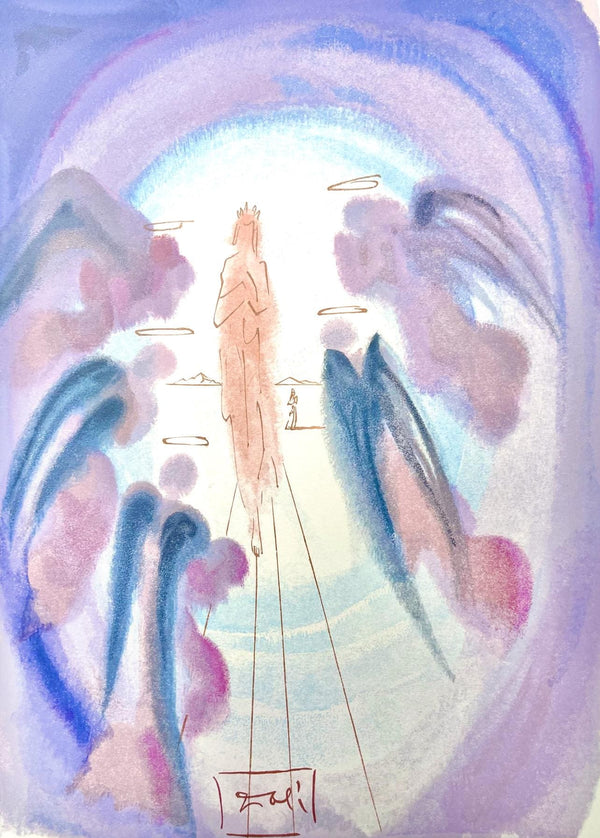 Salvador Dali, Paradies XXV (Field 189-200; Michler/Löpsinger 1039-1138), Die Göttliche Komödie, Signed, Limited Edition Woodcut