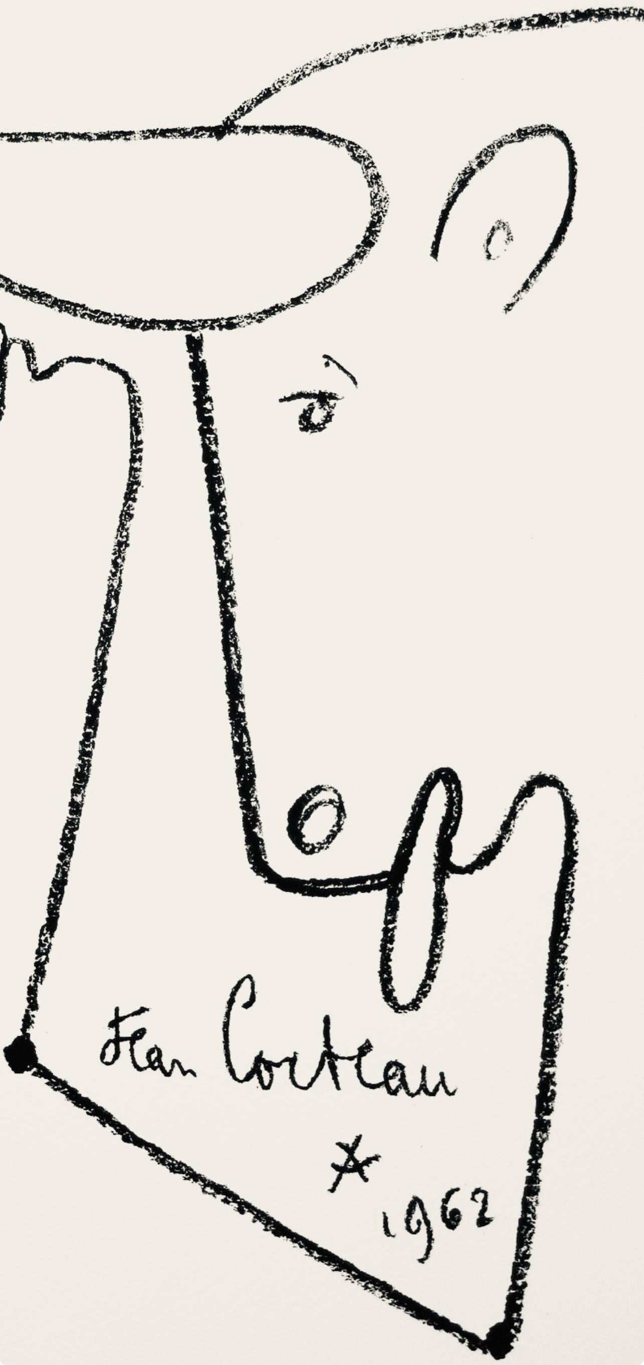 Jean Cocteau, Composition, Taureaux, Limited Edition Lithograph