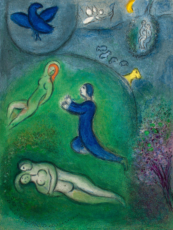 Marc Chagall, Daphnis et Lycénion, Daphnis et Chloé, Limited Edition Héliogravure