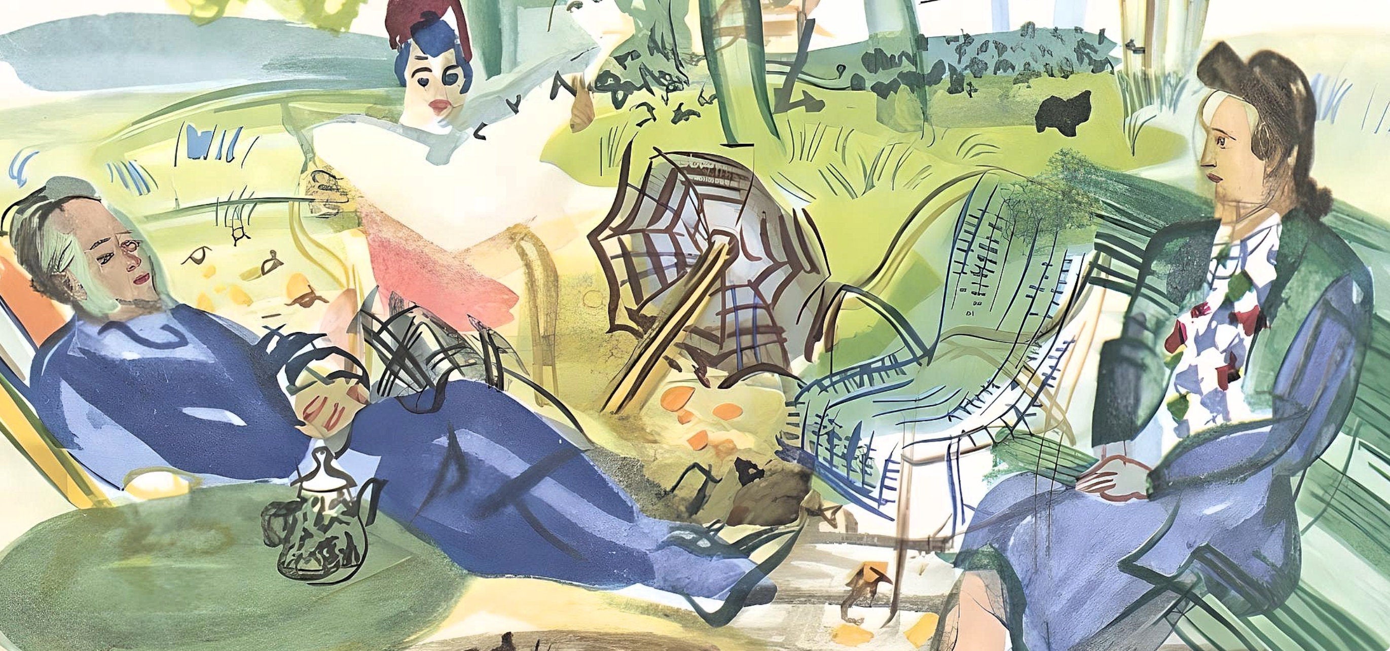 Raoul Dufy, Dans le jardin de Montsaunès, Vacances forcées