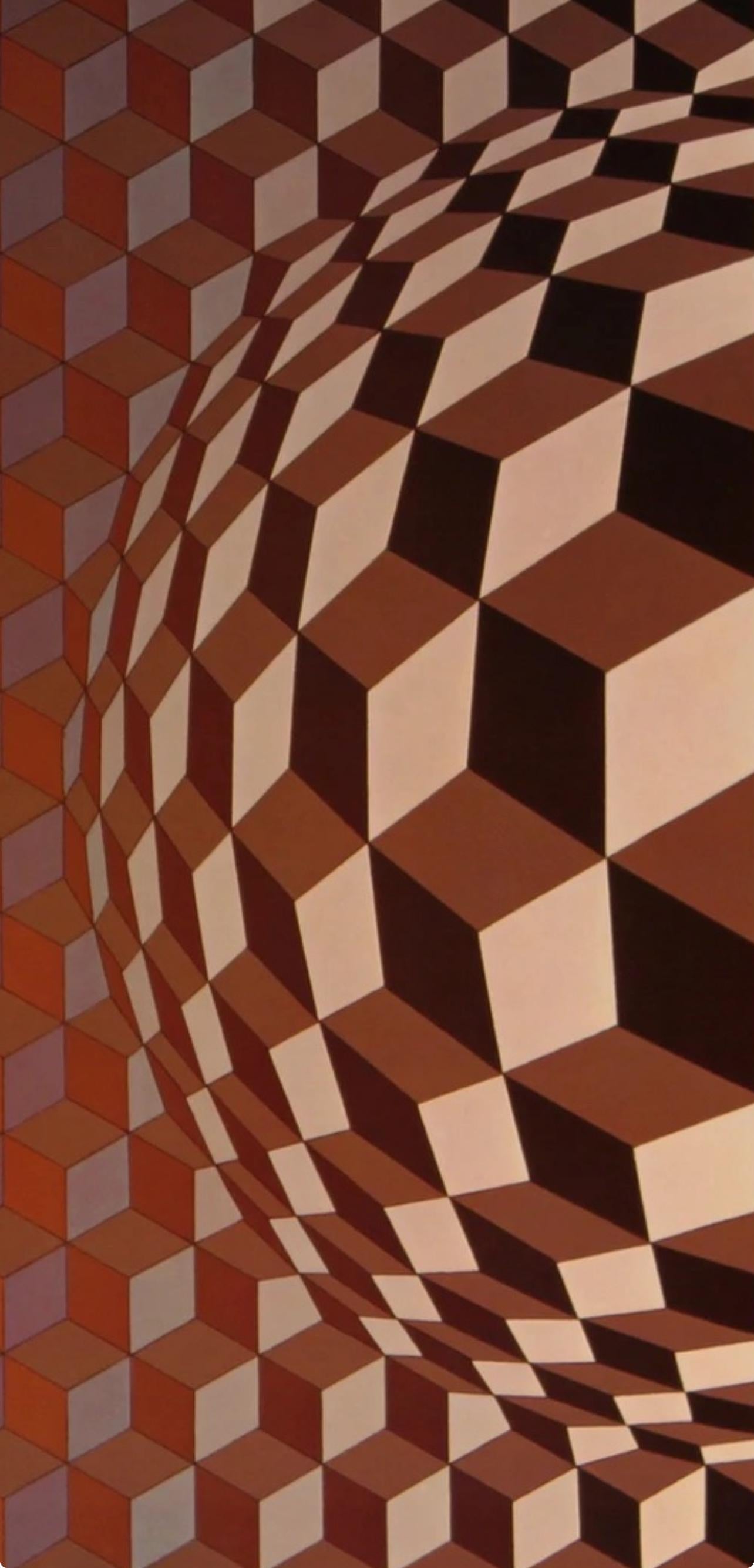 Victor Vasarely, Composition, CTA 102, Limited Edition Héliogravure