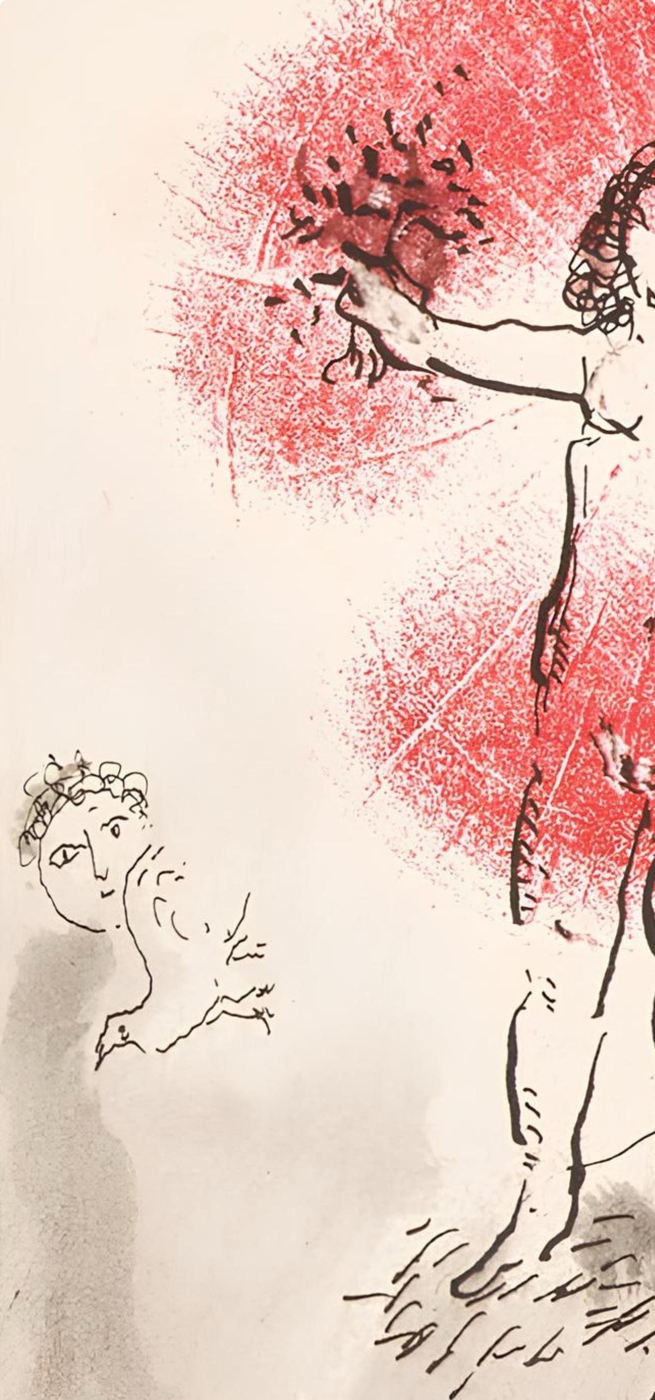 Marc Chagall, Composition, Lettres d'hivernage, Limited Edition Lithograph