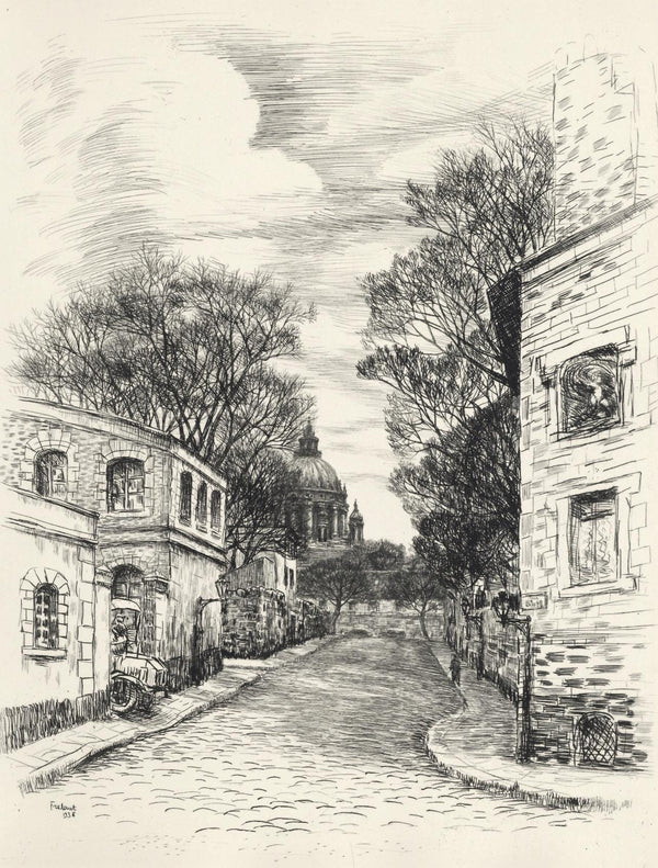 Jean Frélaut, De la Sante aux Gobelins, A La gloire à Paris, Limited Edition Etching