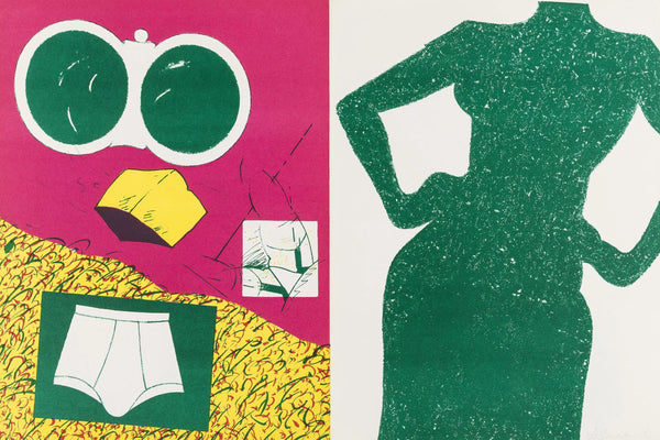 Hervé Télémaque, Composition, Suites nº8, Rencontres, Limited Edition Lithograph