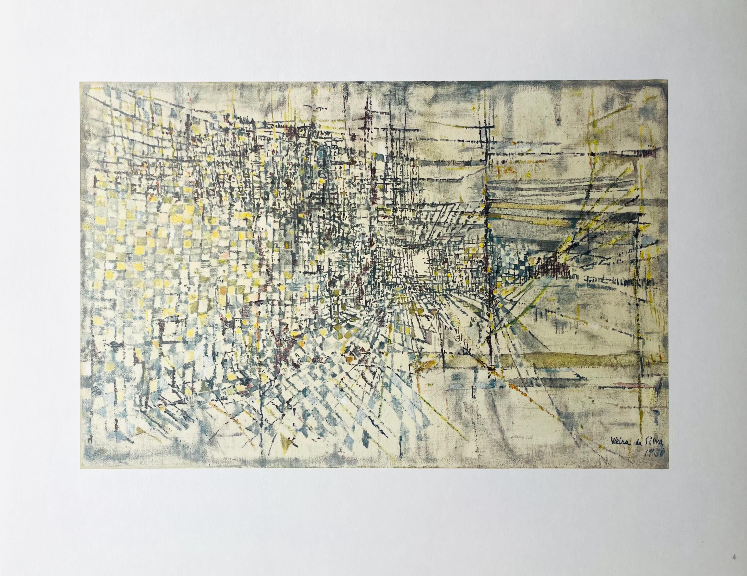 Vieira da Silva, Composition, Vieira da Silva, Peintres d'aujourd'hui, Limited Edition Lithograph