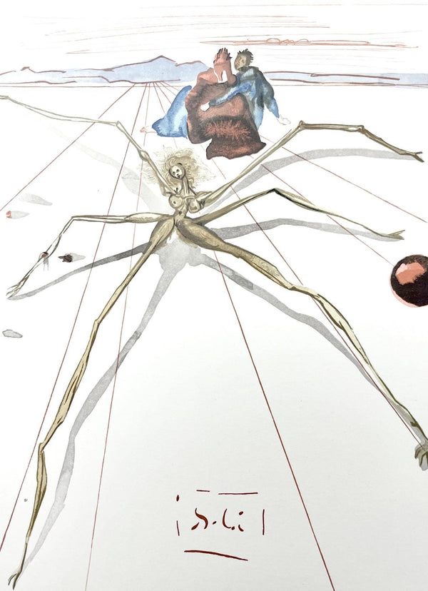 Salvador Dali, Fegefeuer XVII (Field 189-200; Michler/Löpsinger 1039-1138), Die Göttliche Komödie, Signed, Limited Edition Woodcut