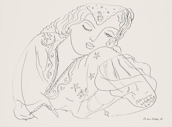 Henri Matisse, Série I, var. 8 (Duthuit 9), Henri Matisse, Dessins, Thèmes et variations, Limited Edition Lithograph