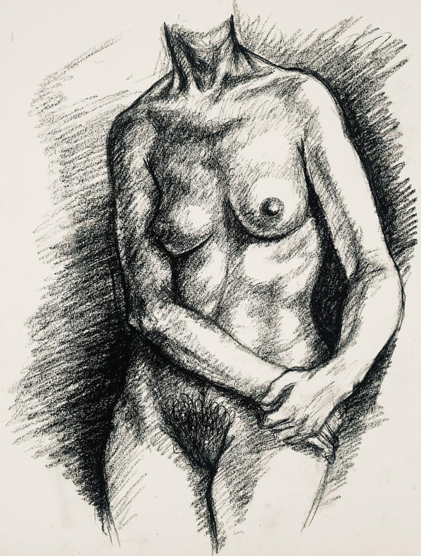 Ian Hornak, Renaissance Female Nude Figure Study, 1963, Original Drawing