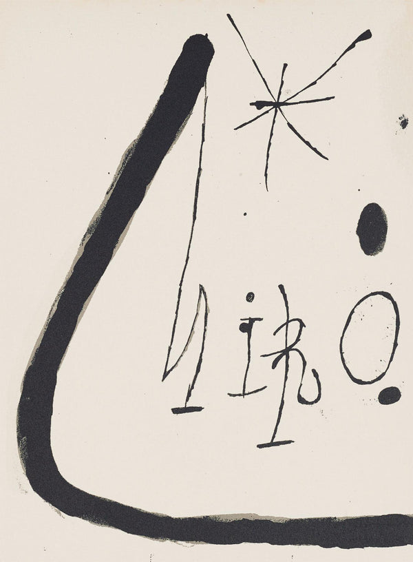 Joan Miró, Composition (Mourlot 872-881; Cramer 164), El tapís de Tarragona, Limited Edition Lithograph