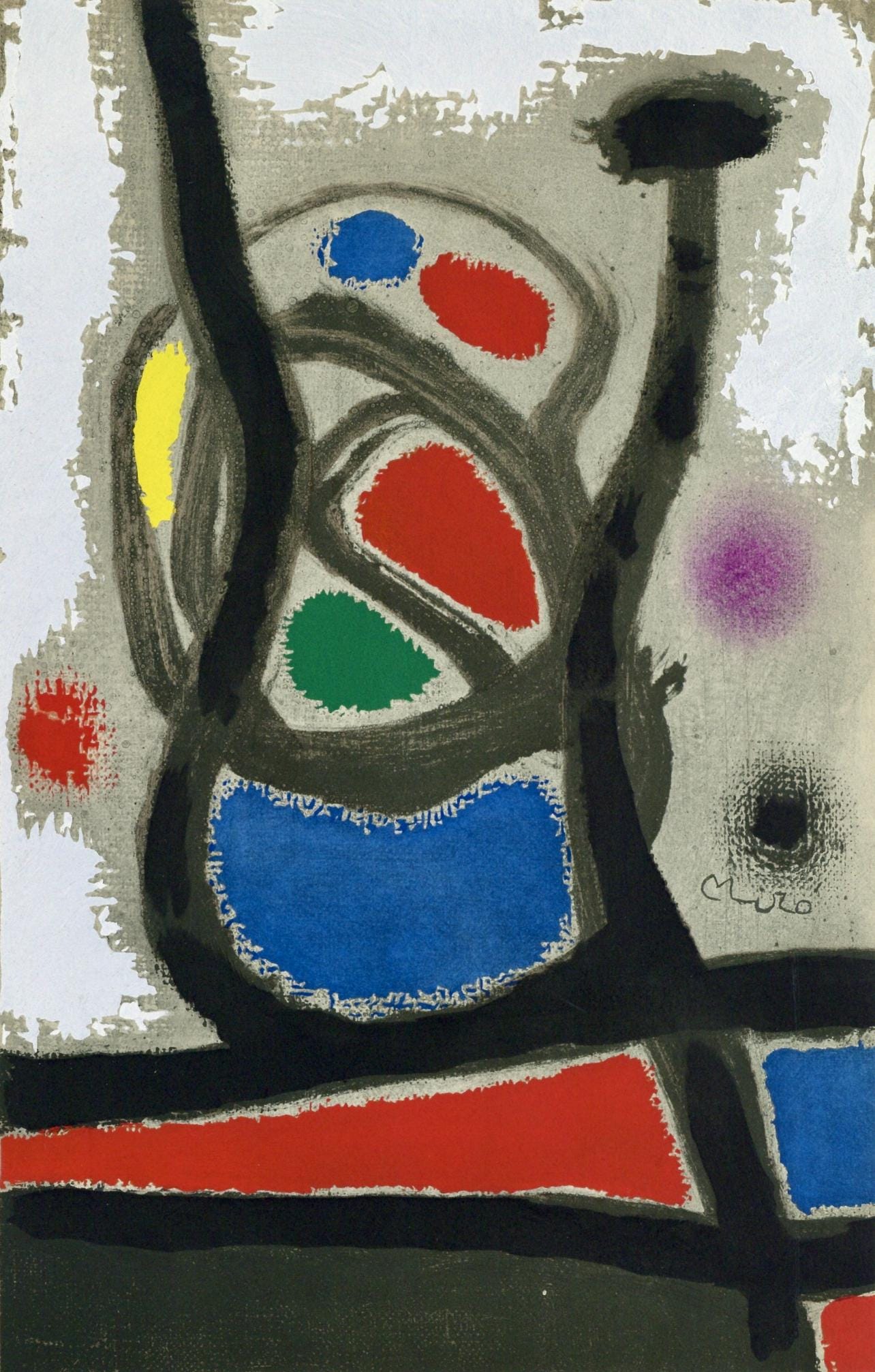 Joan Miró, Composition, Miró, Oiseau Solaire, Oiseau Lunaire, Étincelles, Limited Edition Lithograph